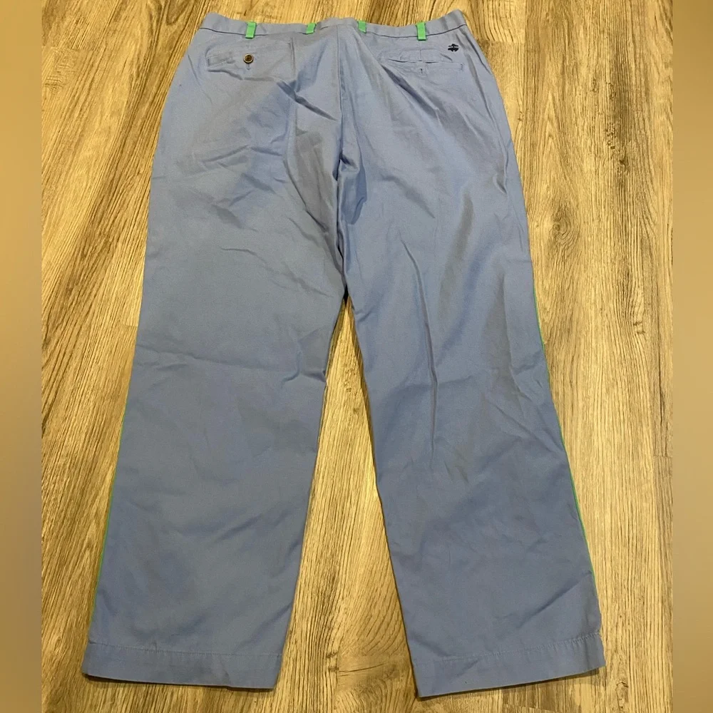 Brooks Brothers Chino Pants Mens 38x30 Blue Green Joker Costume Outfit Two Tone - Picture 3 of 7